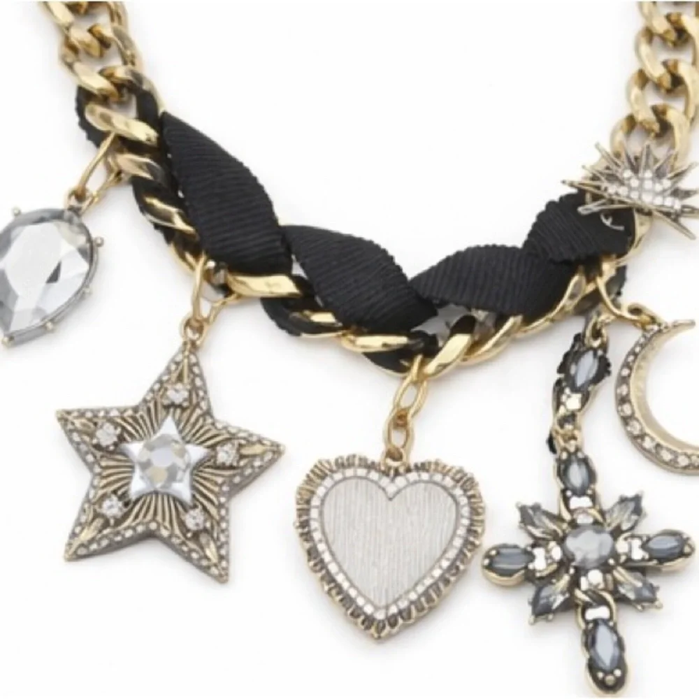 Simply Vera Vera Wang Celestial Charm Ribbon Statement Necklace Discontinued